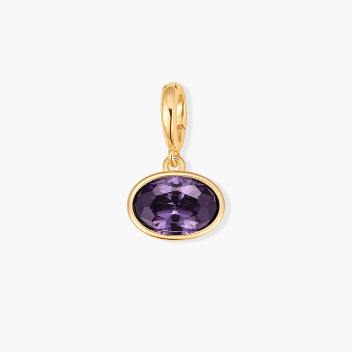 Sadie Oval Bezel Birthstone Charm