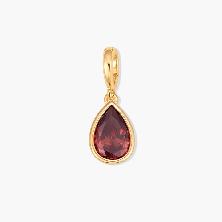 Sadie Teardrop Bezel Birthstone Charm