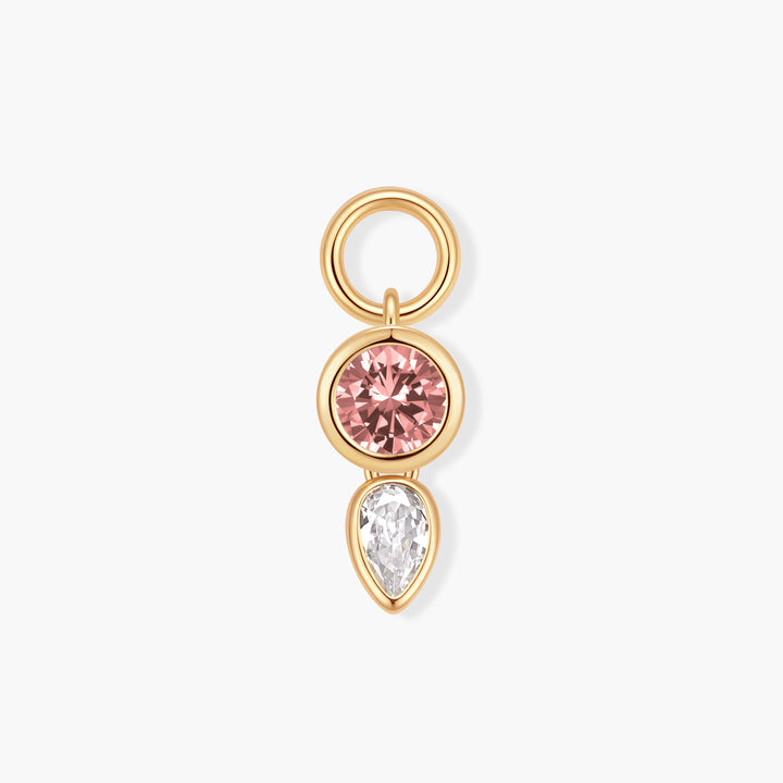 Vivienne Double Drop Birthstone Charm