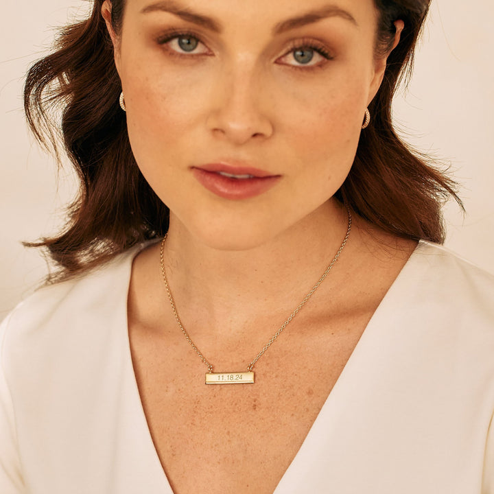 Date Bar Necklace