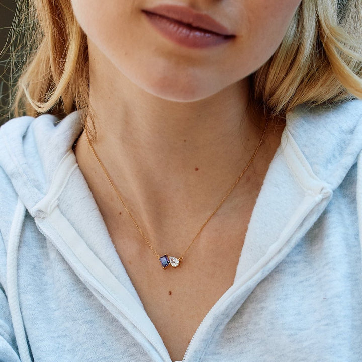 Cassidy Vermeil Birthstone Necklace