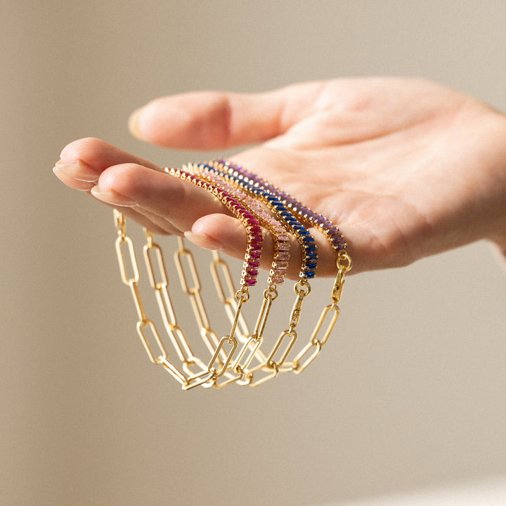 Priya Birthstone Tennis Bracelet