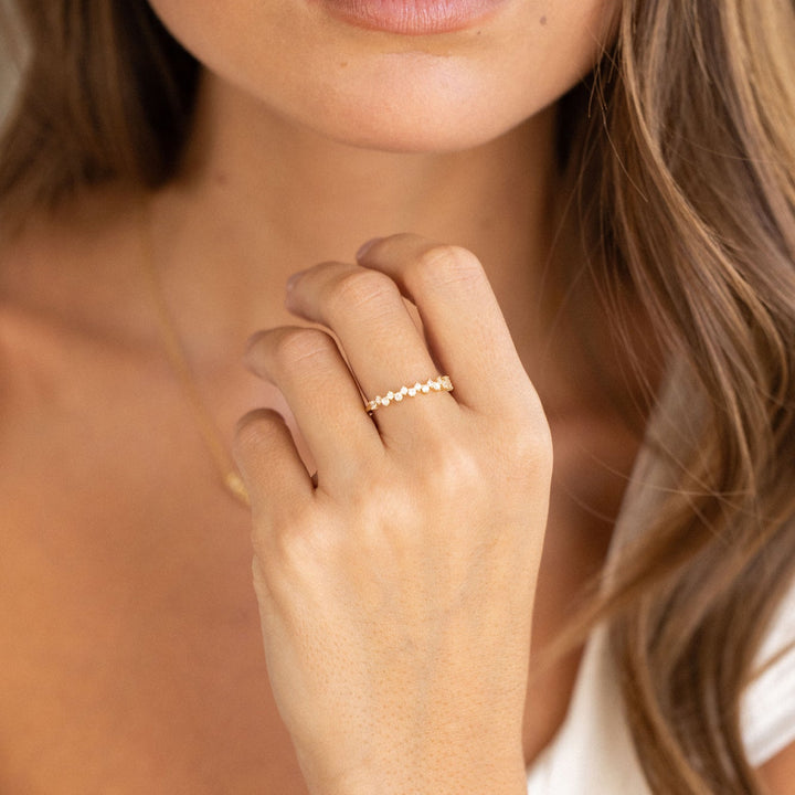 Lacy 14K Gold Diamond Ring