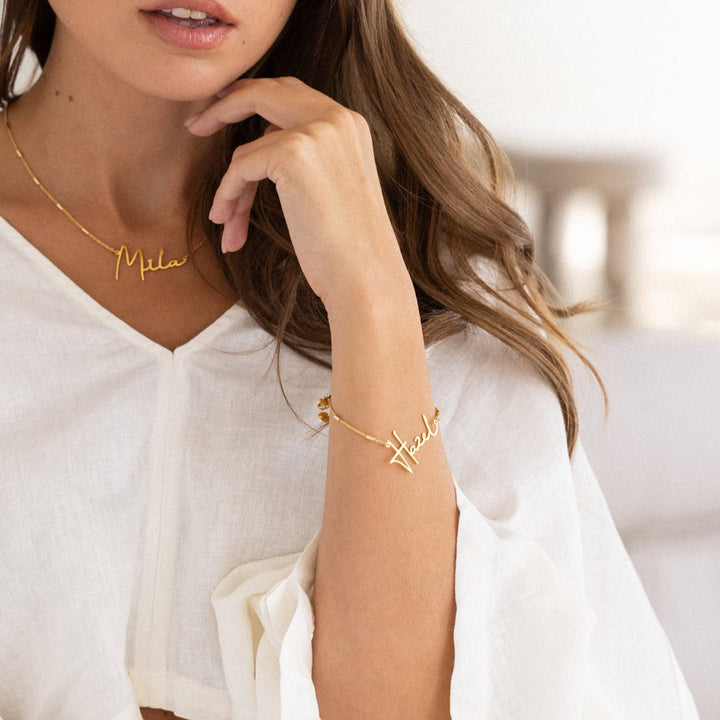 Katherine Nameplate Bracelet