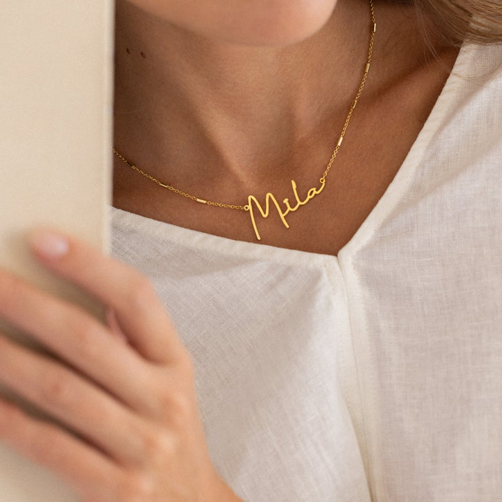 Katherine Nameplate Necklace