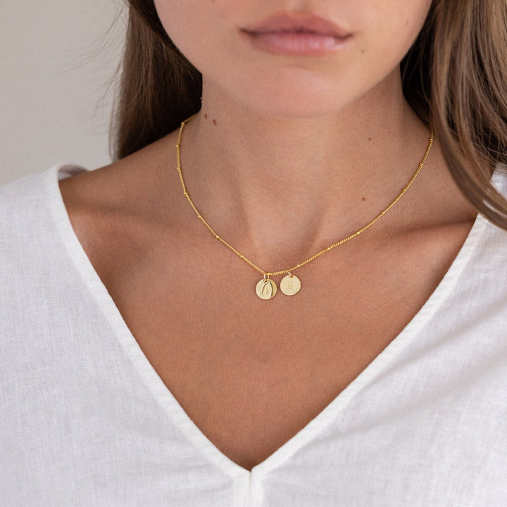 Madeline Two Initial Pendant