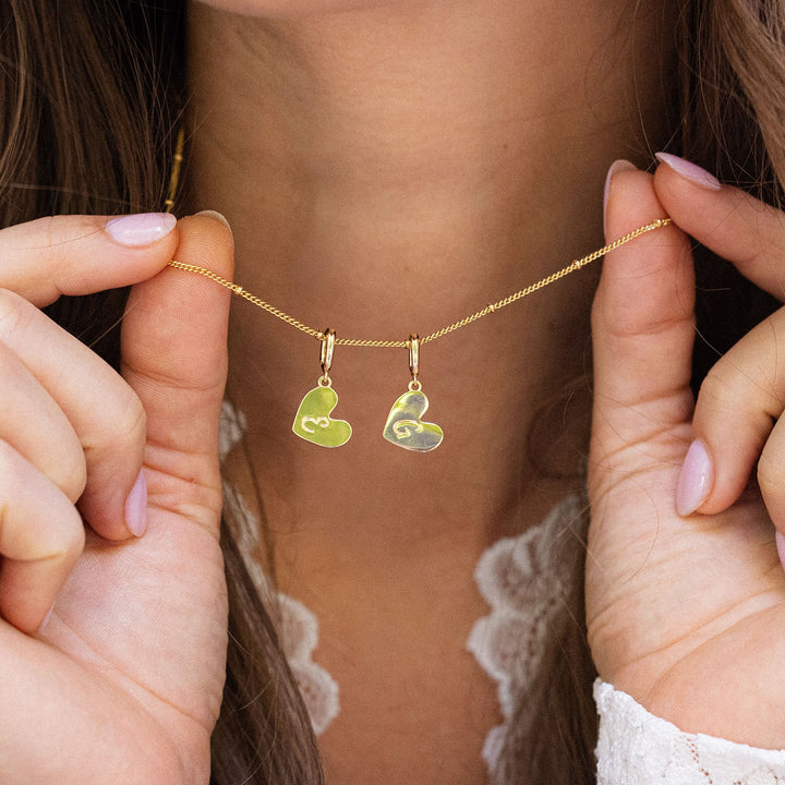 Penelope Initial Heart Necklace