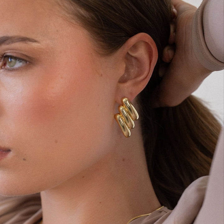 Harper Curve Statement Earrings