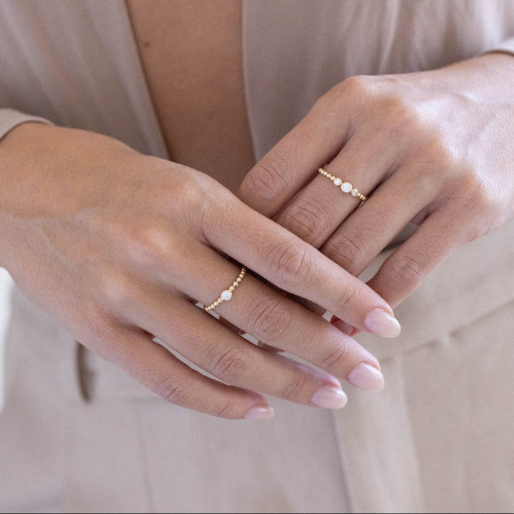 Lumi 14K Gold Diamond Ring