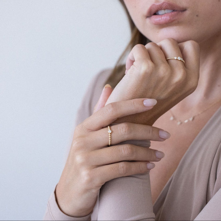 Lumi 14K Gold Diamond Ring