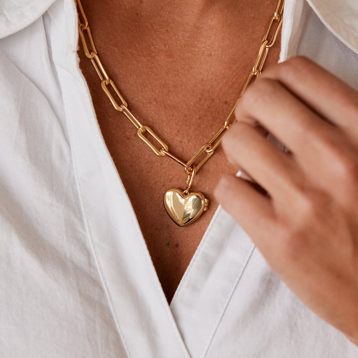 Cami Heart Locket Necklace