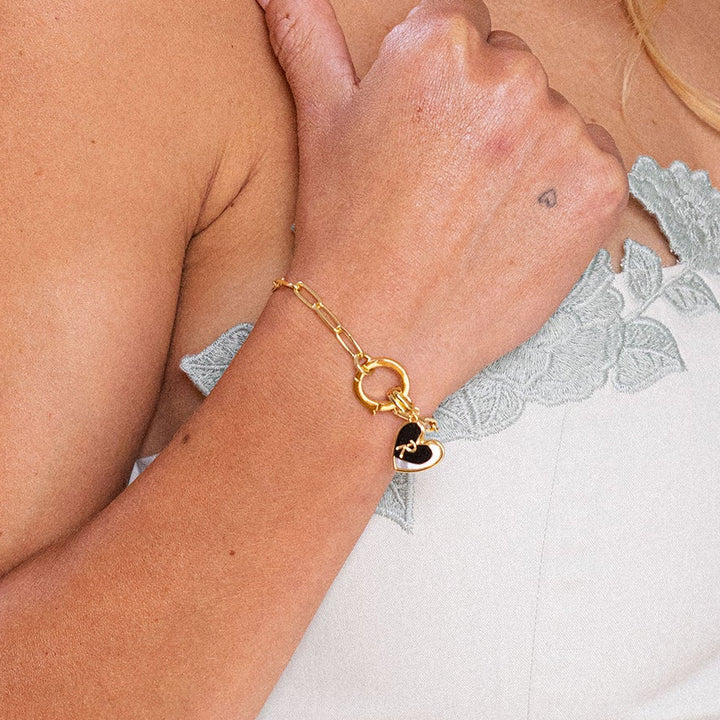 Penelope Initial Heart Bracelet