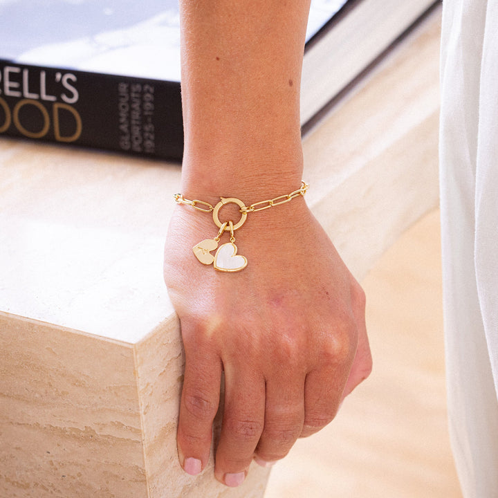 Penelope Initial Heart Bracelet