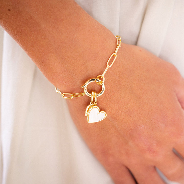 Penelope Initial Heart Bracelet