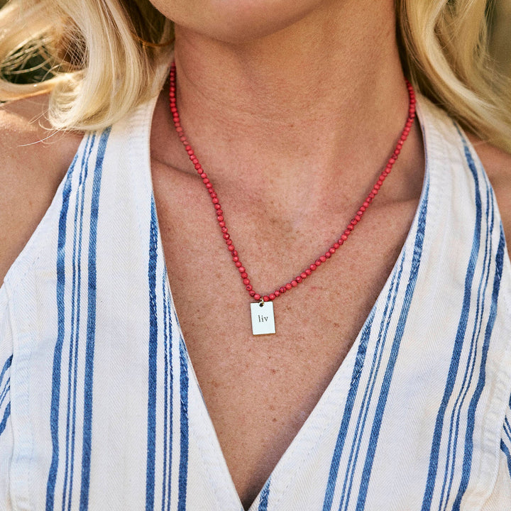 Bennett Tag Charm Necklace