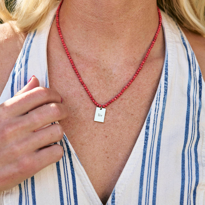Bennett Tag Charm Necklace