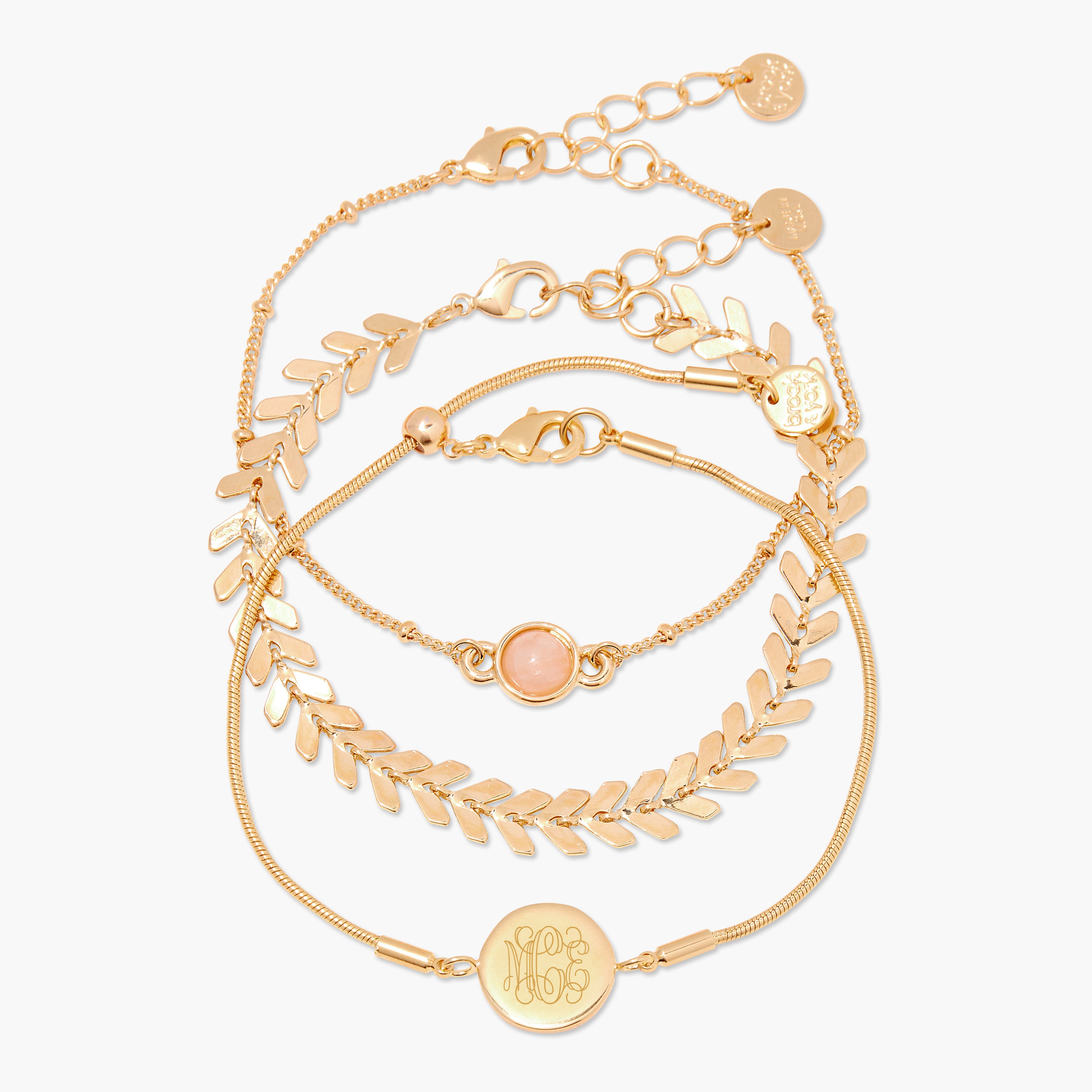 Rose Gold store Bracelet Set