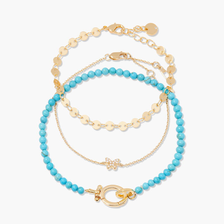 Avery Turquoise Bracelet Set
