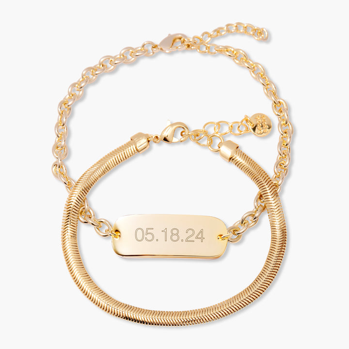 Naomi Date ID Bracelet Set