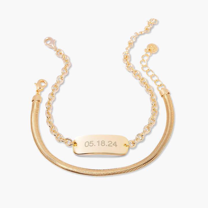 Naomi Date ID Bracelet Set