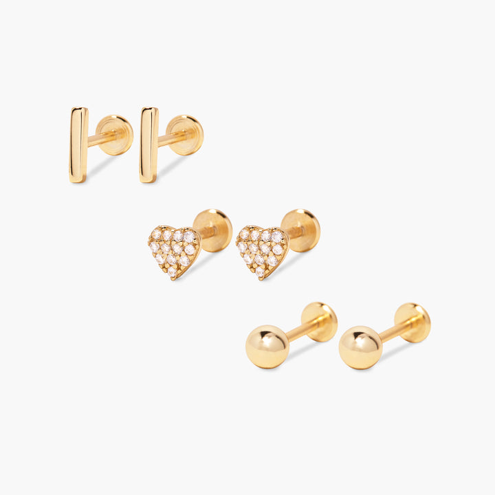 Zola Flat Back Earring Set
