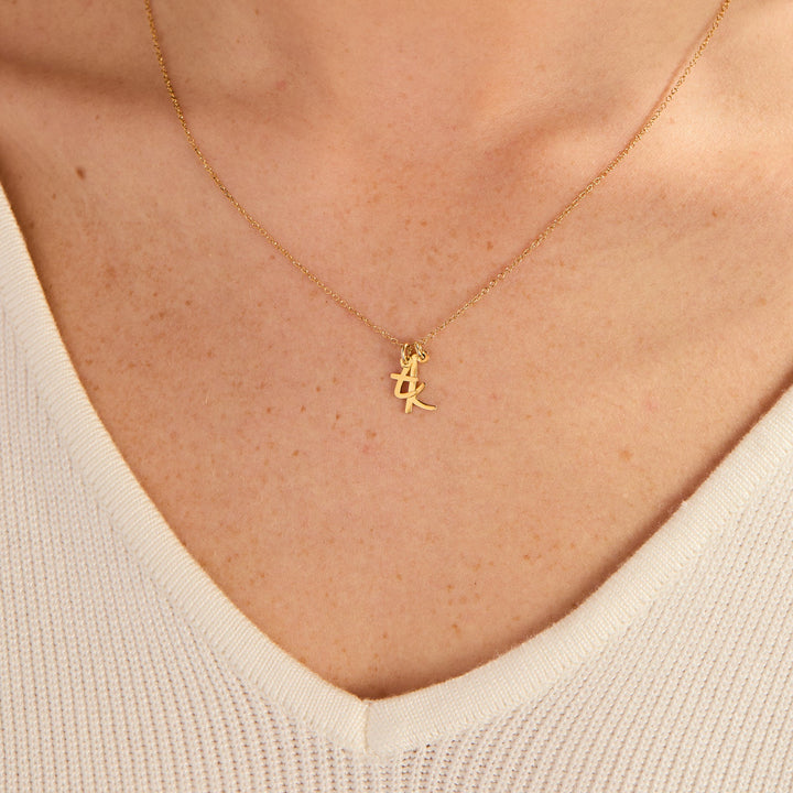 Nella Mini Two Initial Pendant