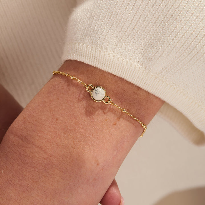 Nola Gemstone Bracelet - Howlite