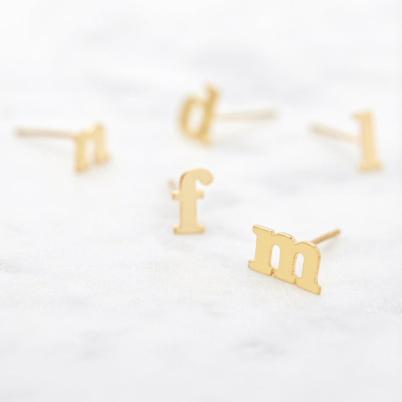 Everly Initial Earrings