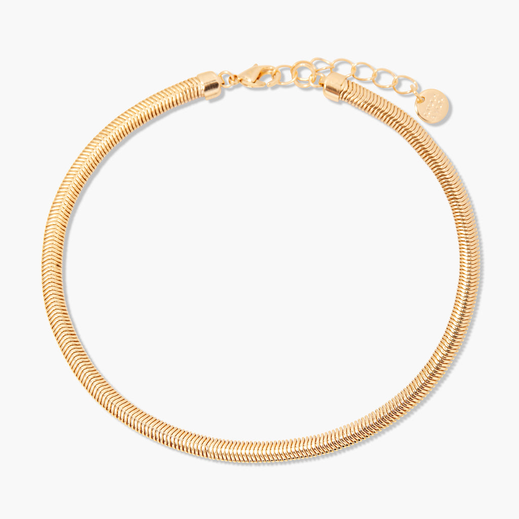 Hollow 10K Yellow Gold Anklet 10