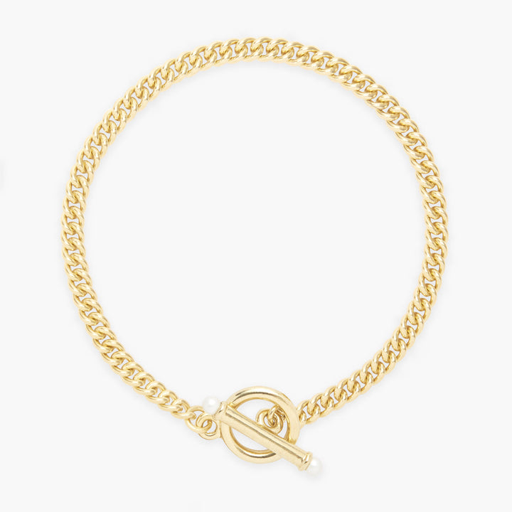 Stella Pearl Toggle Chain Bracelet