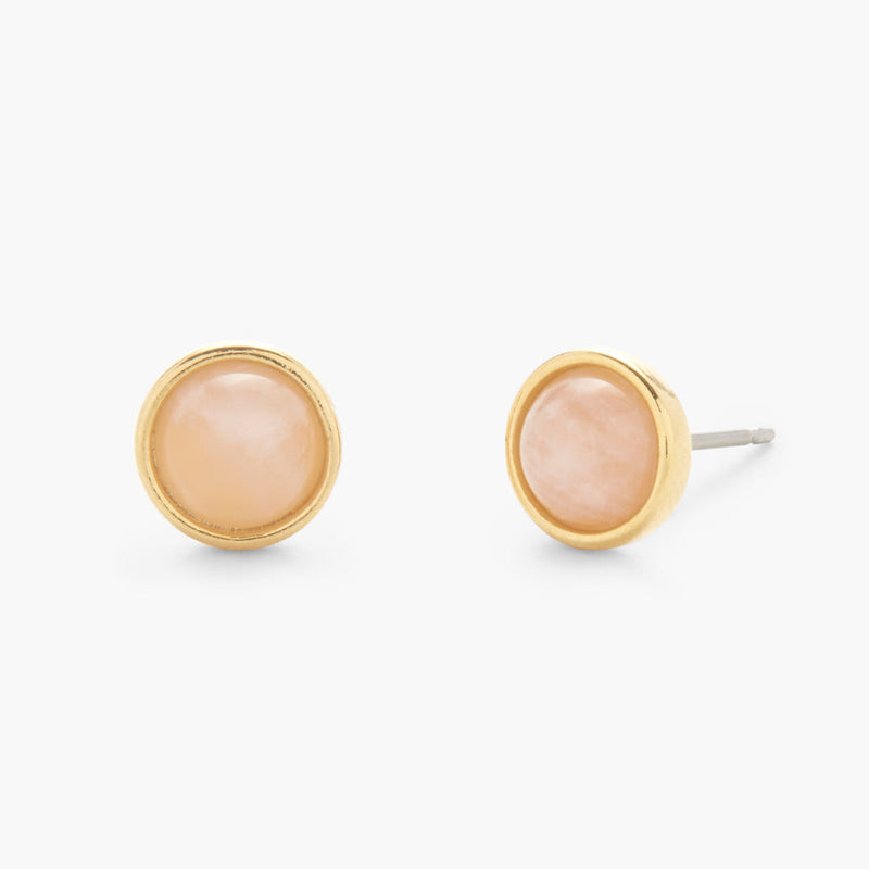 Nola Gemstone Earrings - Rose Quartz