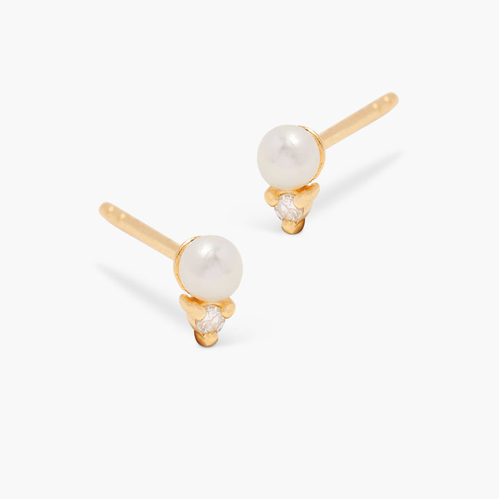 Lacey Gold Vermeil Diamond Earrings