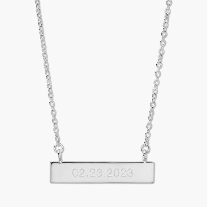 Date Bar Necklace