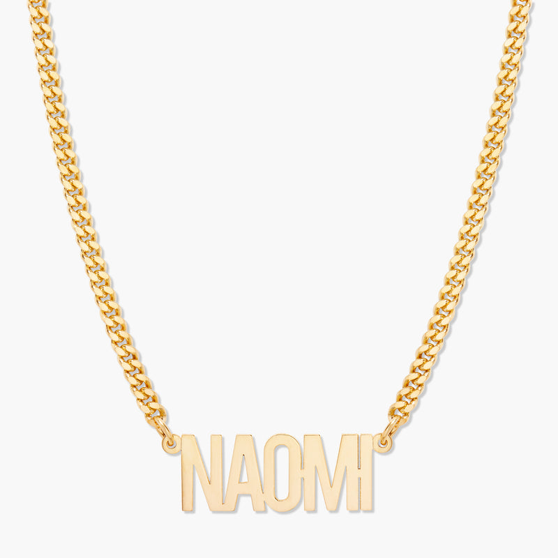 Fiona Nameplate Necklace