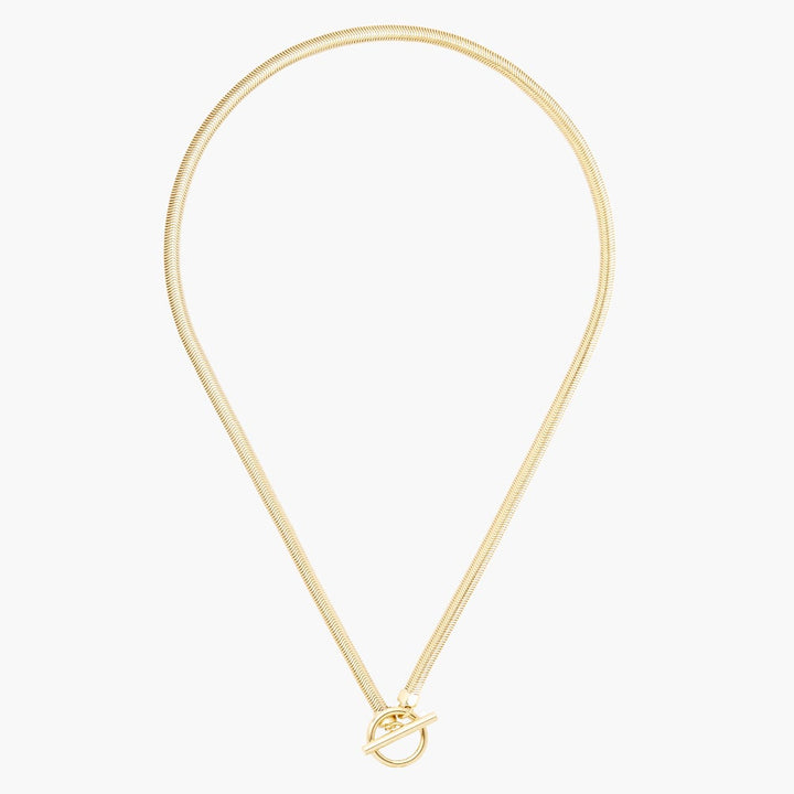 Izzy Herringbone Toggle Necklace