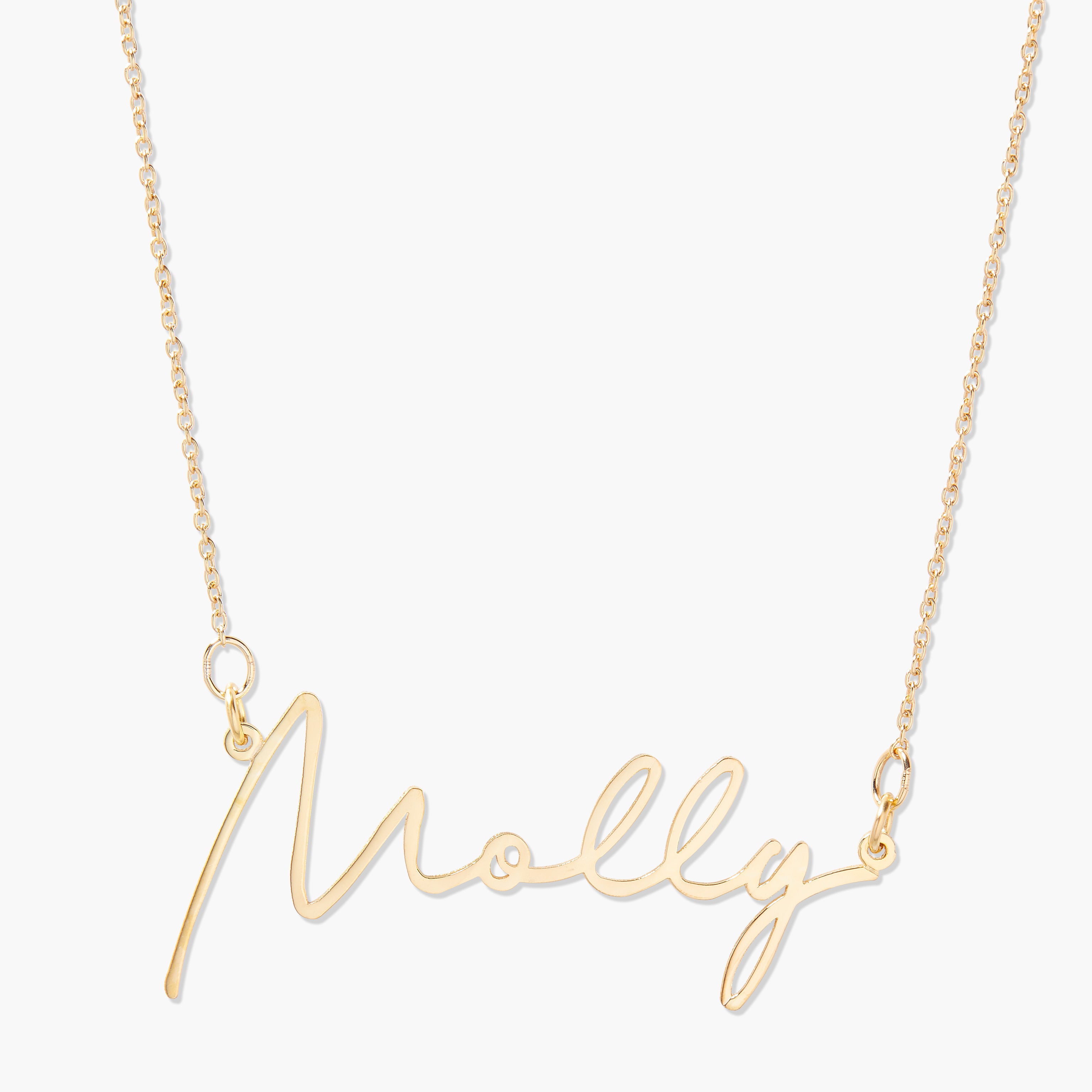 Goldie Nameplate Necklace - monya_