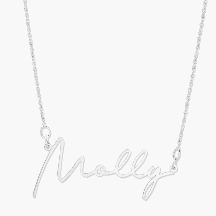Louise Nameplate Necklace