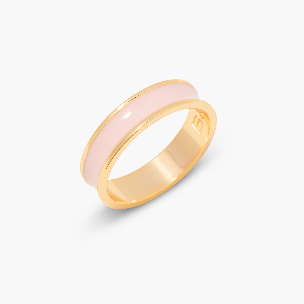 Rectangular Gemstone Twist Ring - Pink – Gabi The Label
