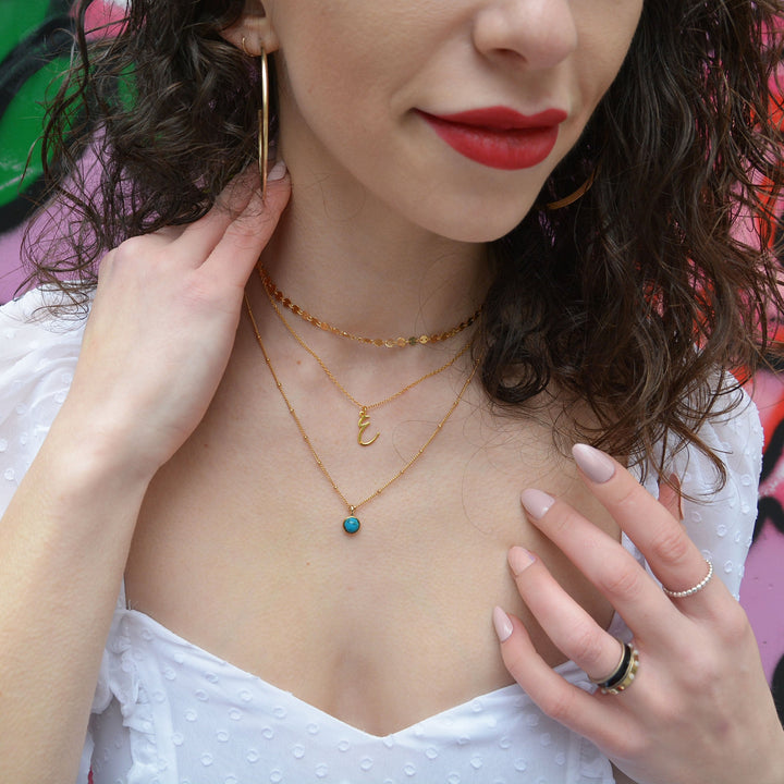  @sweat.chic wearing Nola Gemstone in Turquoise by @brookandork